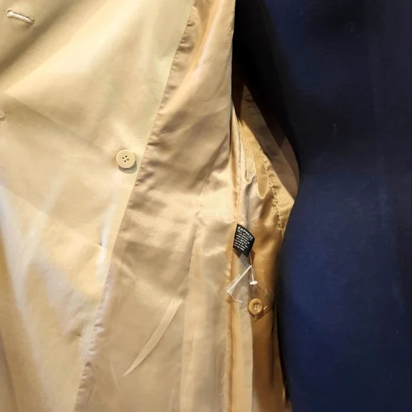 NWT Express sz 6 Women's Double Breasted Long Trench Coat in Tan - Picture 8 of 9